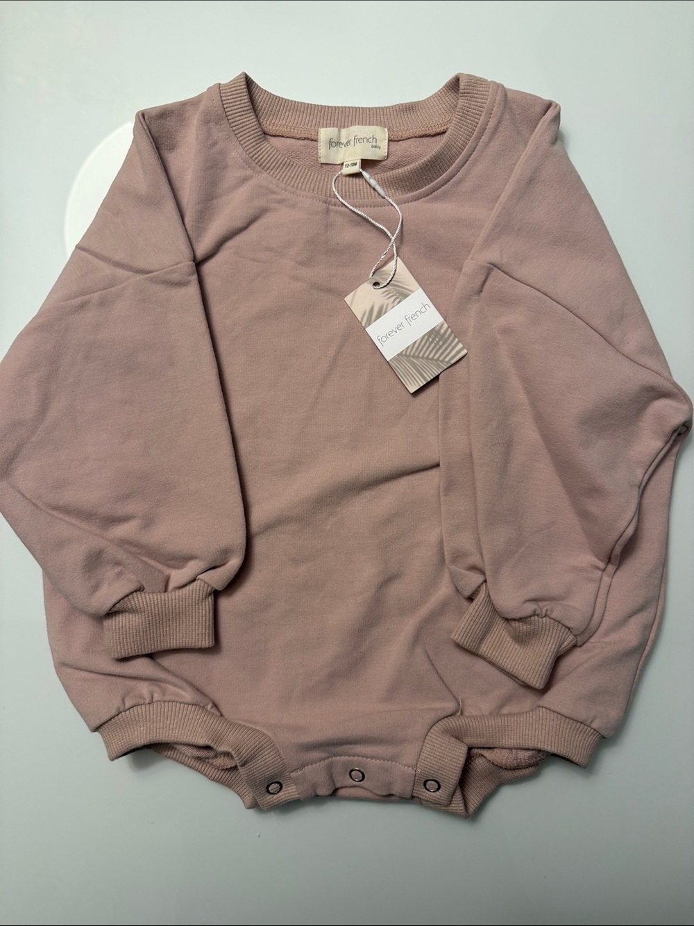 Forever French Mauve Pink Baby One-Piece Bodysuit